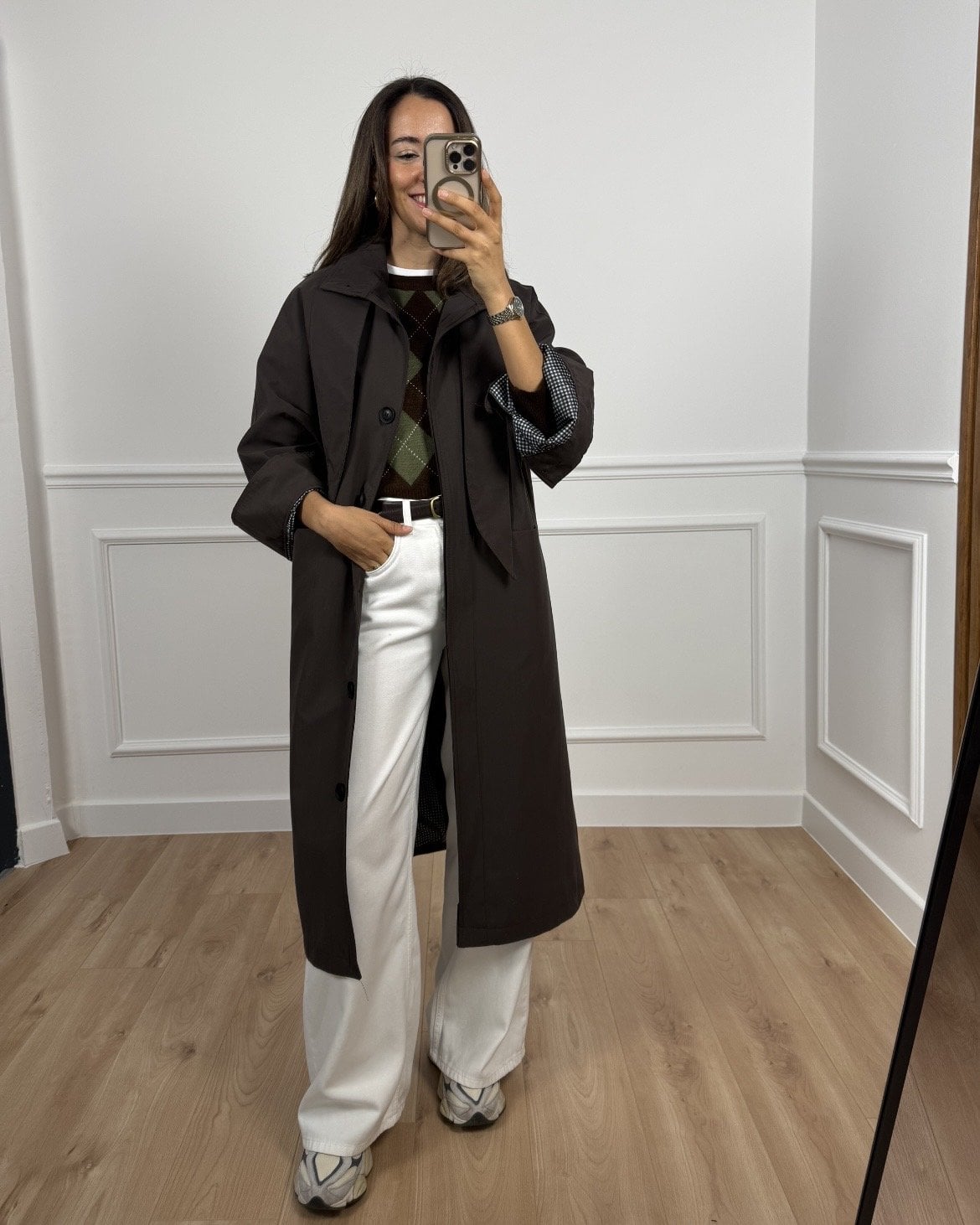 London Koyu Kahve Ultra Premium Trençkot