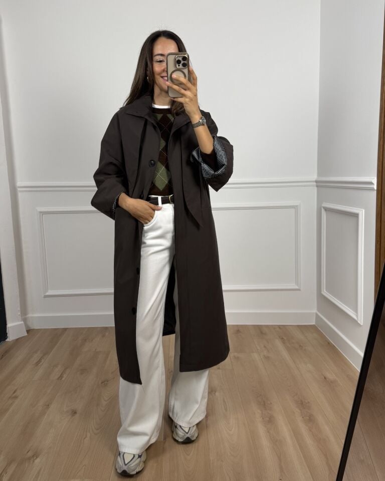 London Koyu Kahve Ultra Premium Trençkot