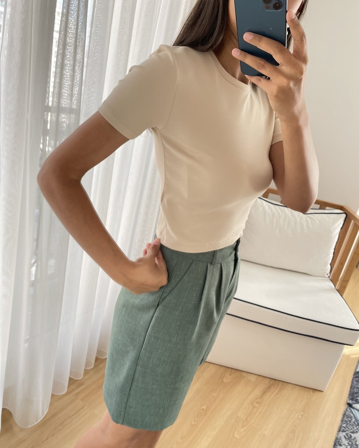 Liorael Bej Dilvin Kısa Tişört