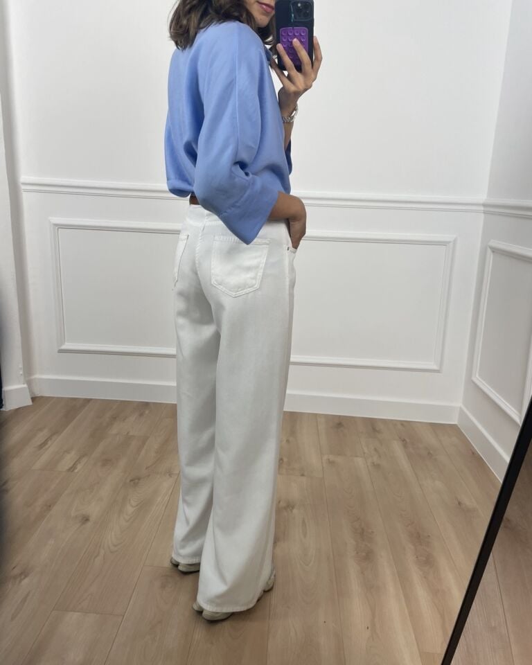 Laren Beyaz Yüksek Bel Premium Jean