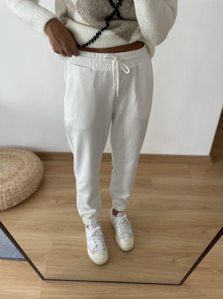 Clarisa Beyaz Jogger Eşofman