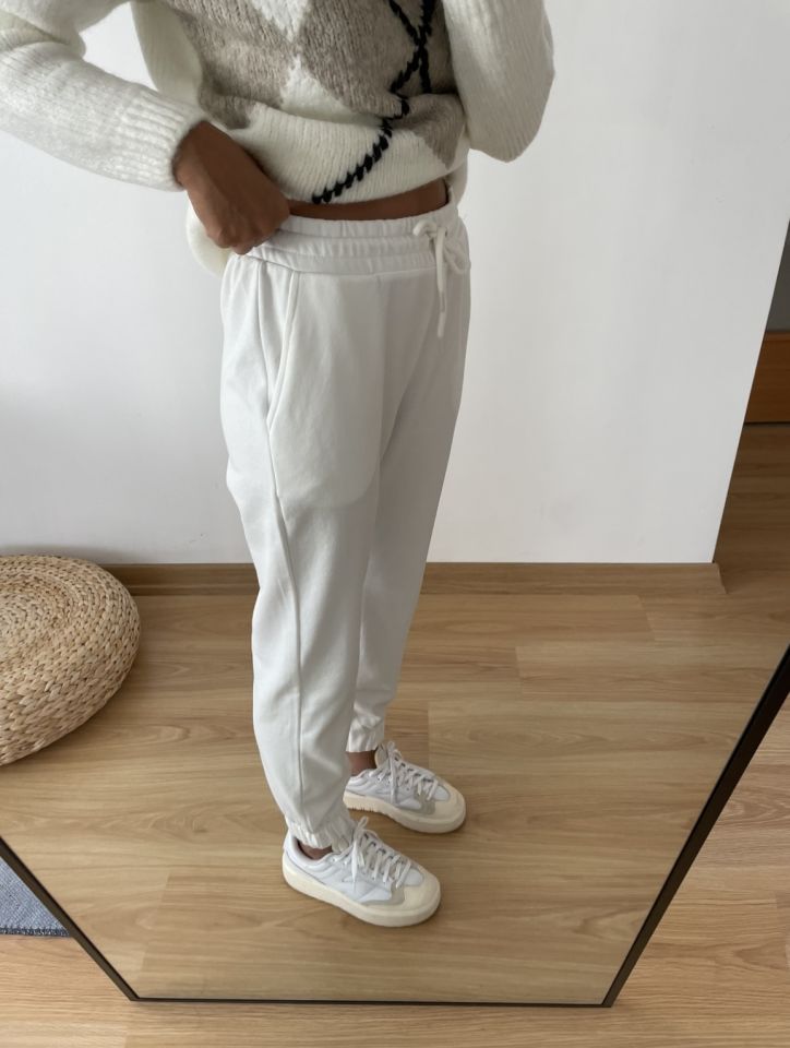 Beyaz Jogger Eşofman