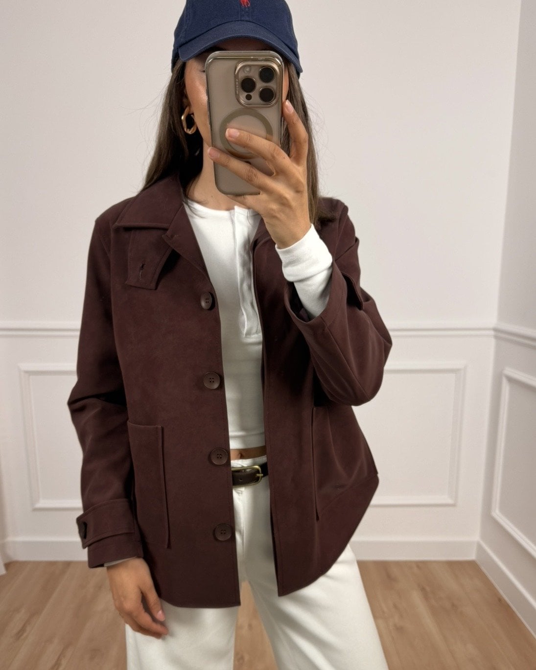 Merlot Bordo Premium Süet Ceket