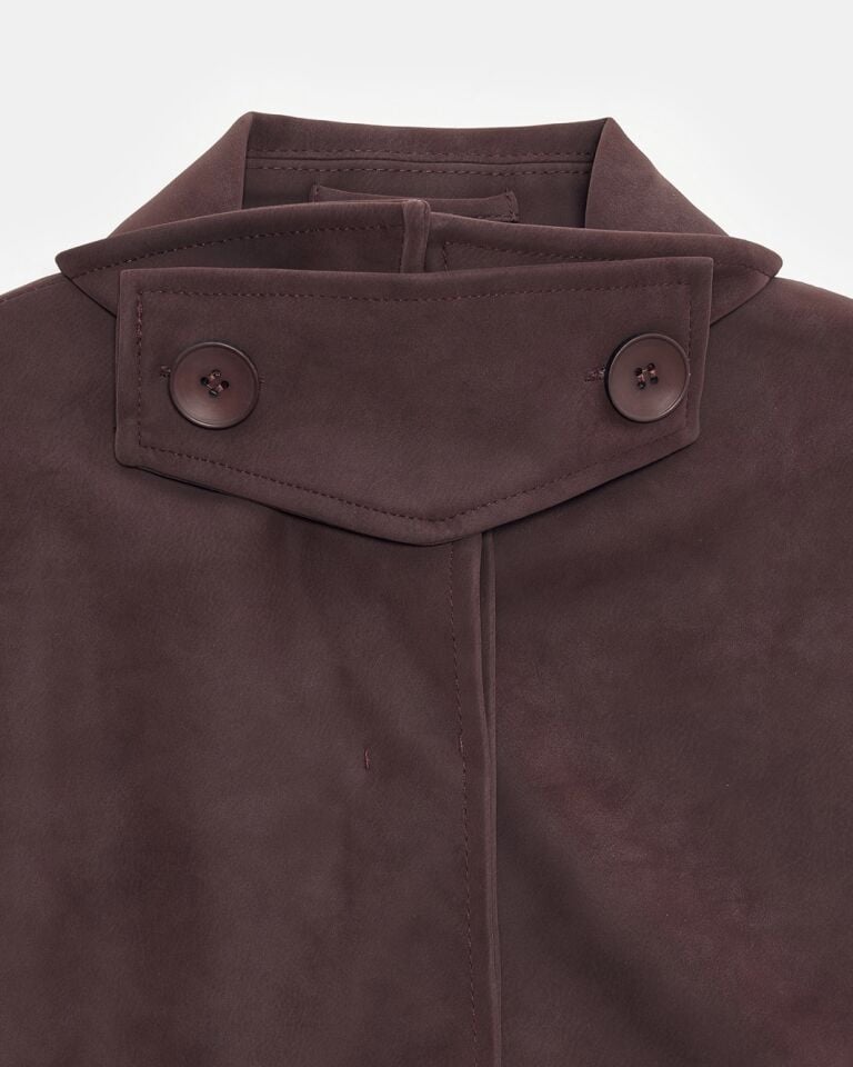 Merlot Bordo Premium Süet Ceket