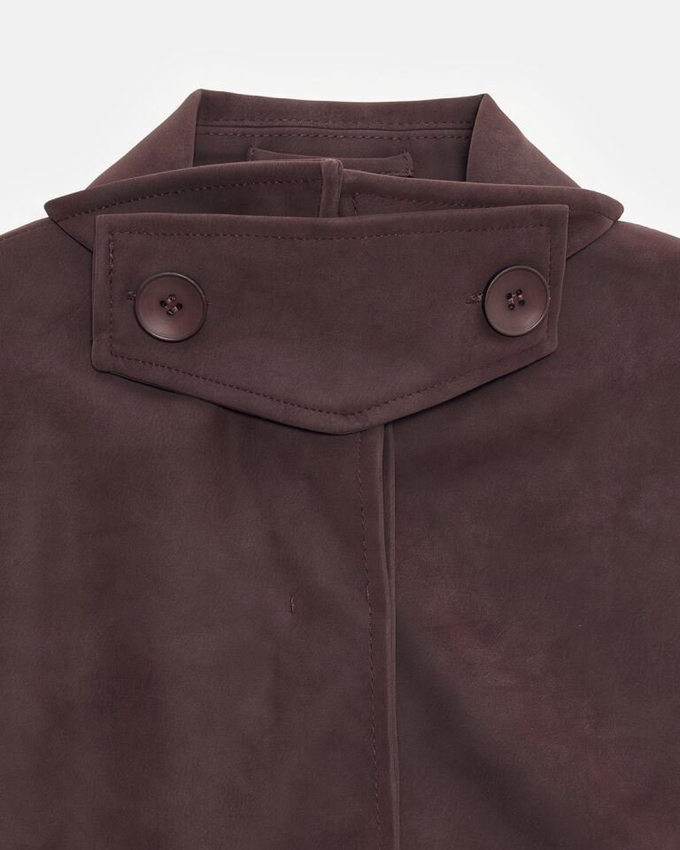 Merlot Bordo Premium Süet Ceket