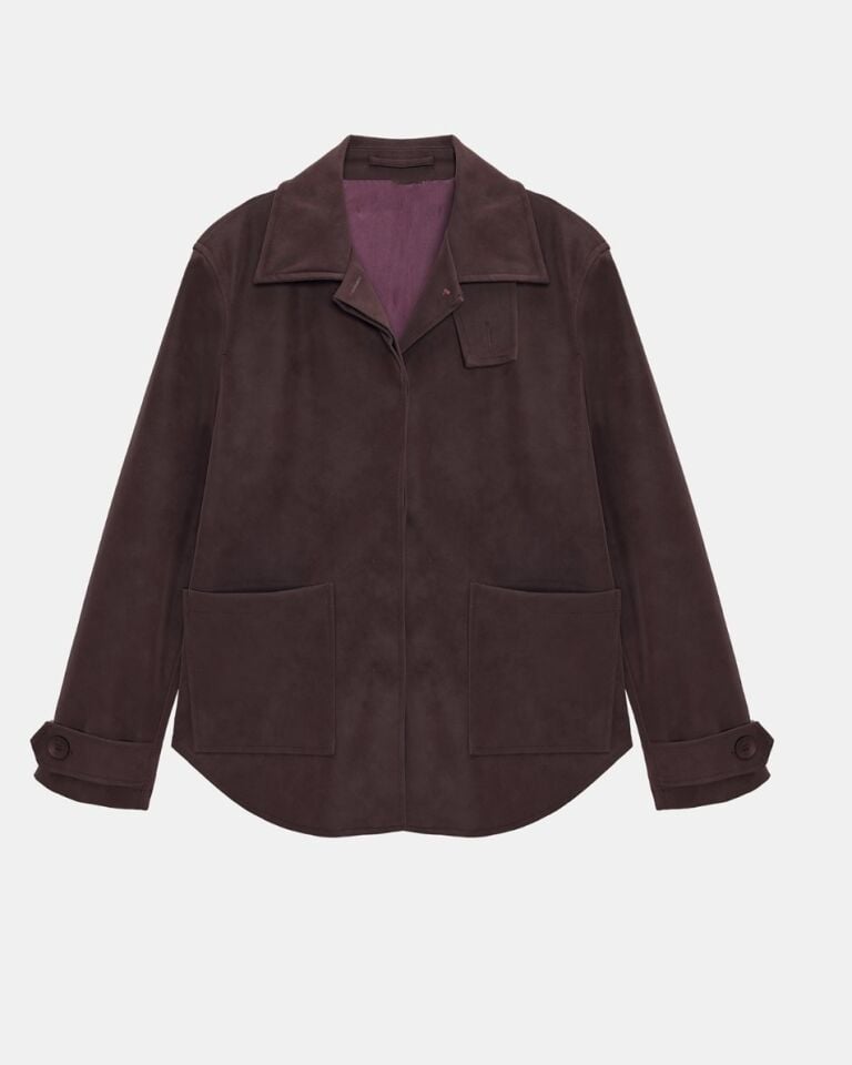 Merlot Bordo Premium Süet Ceket