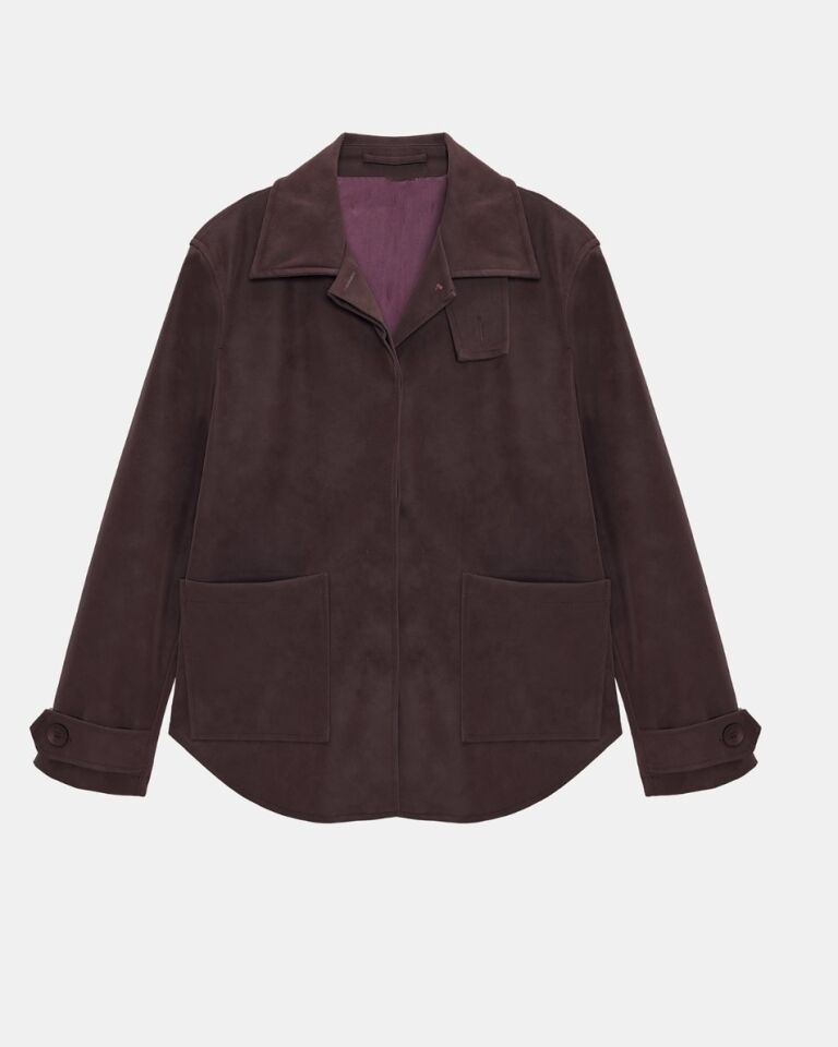 Merlot Bordo Premium Süet Ceket