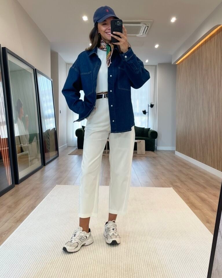 Zena Indigo Mavi Premium Oversize Denim Ceket