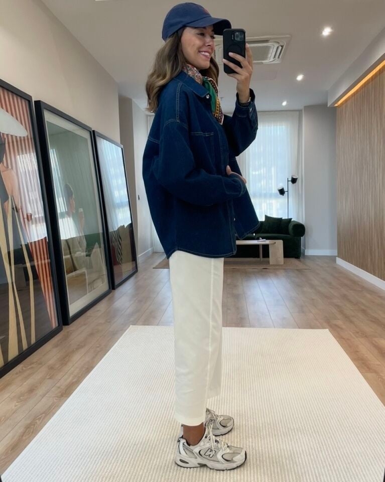 Zena Indigo Mavi Premium Oversize Denim Ceket