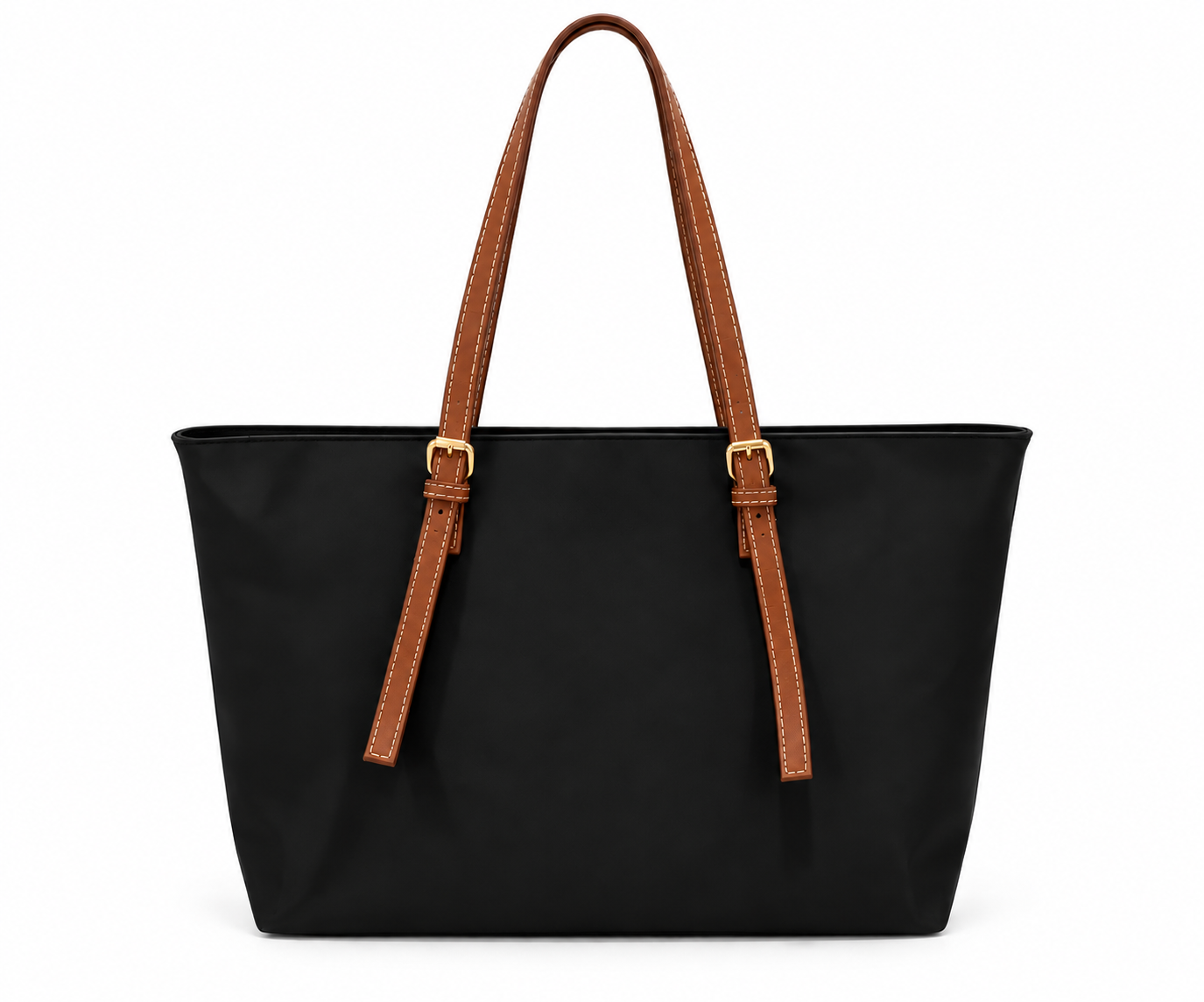 Marla Siyah Kahve Detaylı Shopper Çanta