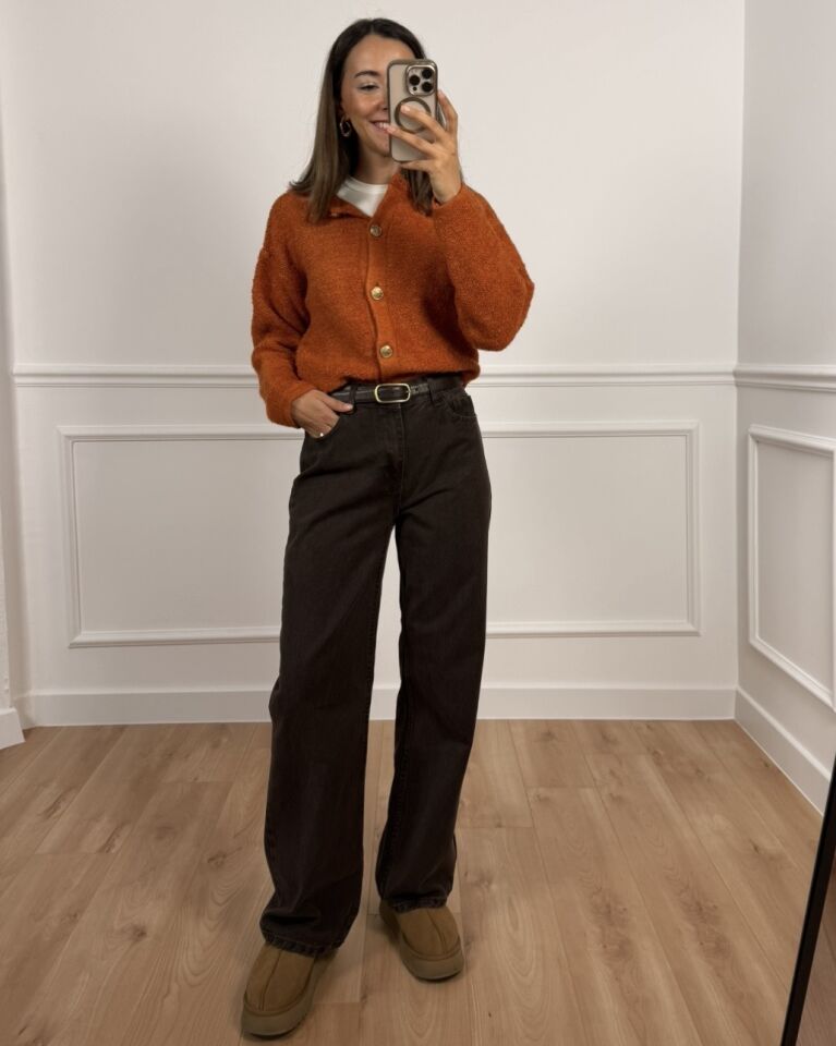 Moka Koyu Kahverengi Jean