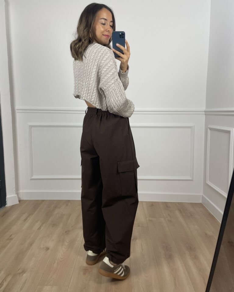 Solina Kahverengi Premium Kargo Pantolon