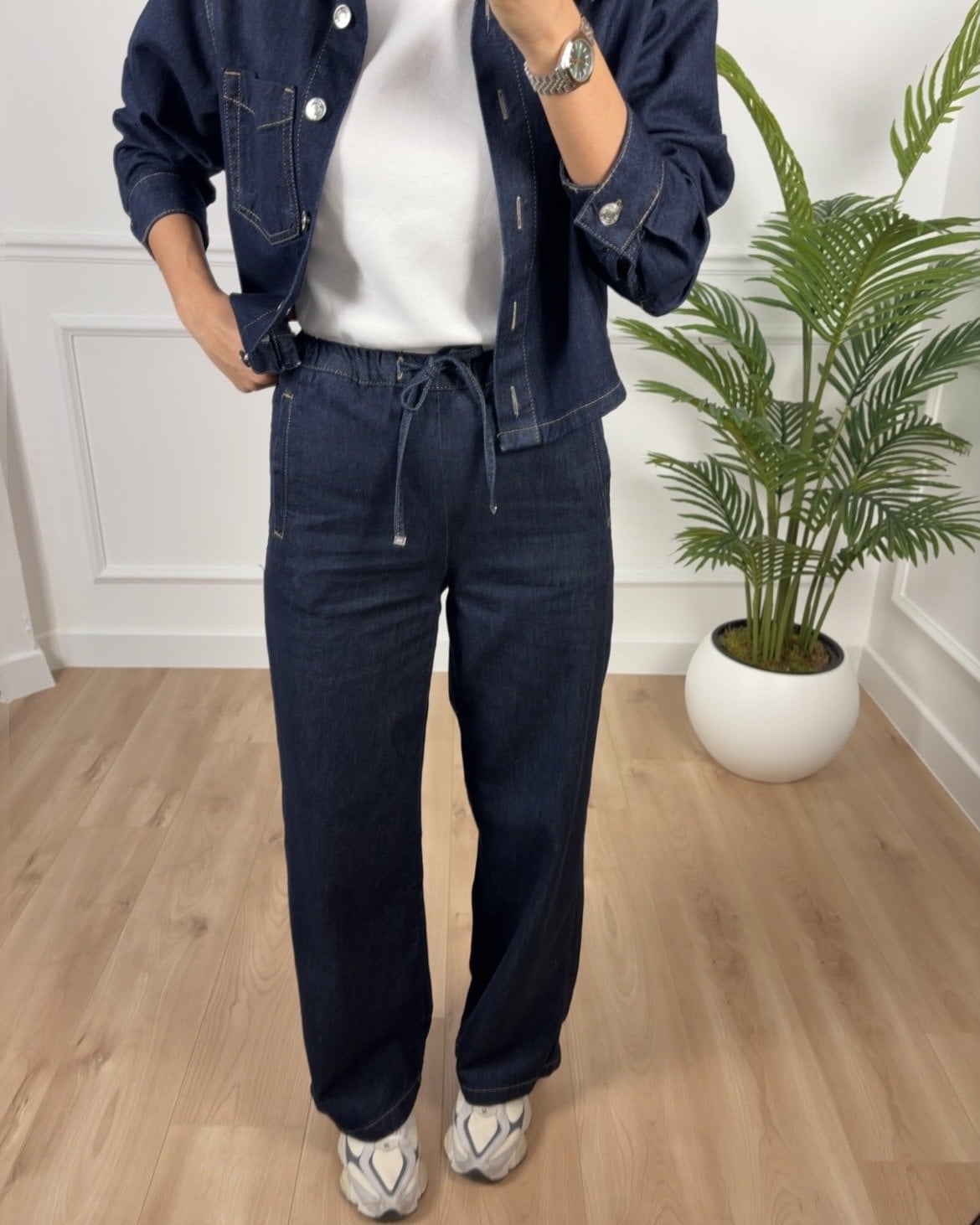 Soho İndigo ZR Beli Lastikli Pantolon