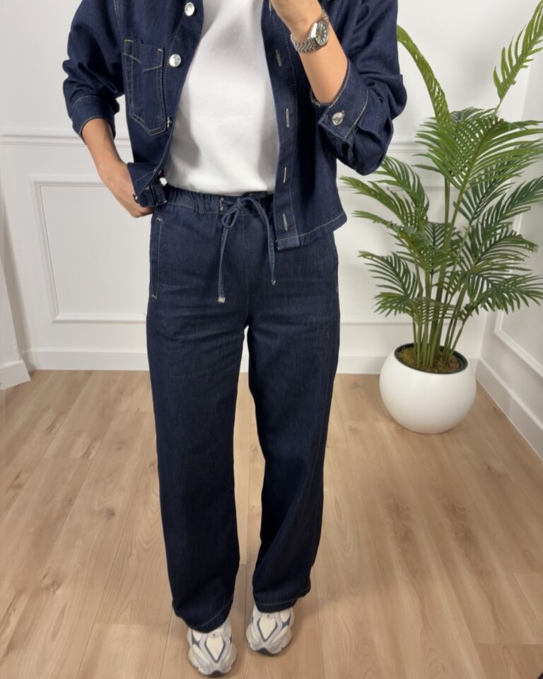 Soho İndigo ZR Beli Lastikli Pantolon