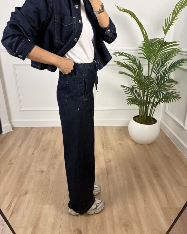 Soho İndigo ZR Beli Lastikli Pantolon