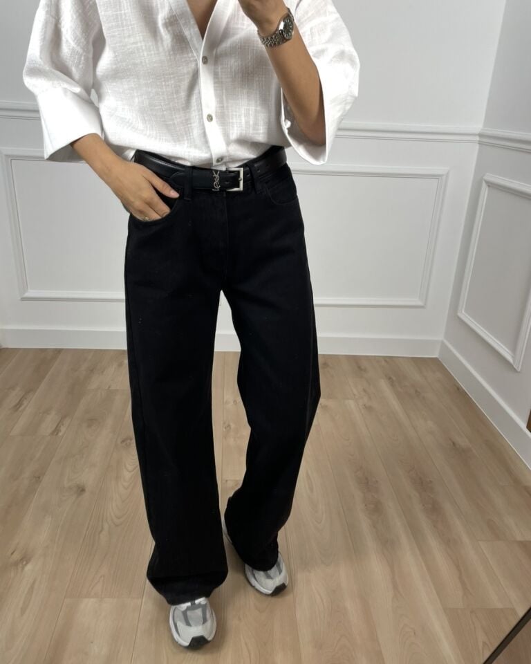 Rush Siyah Premium Düz Paça Jean