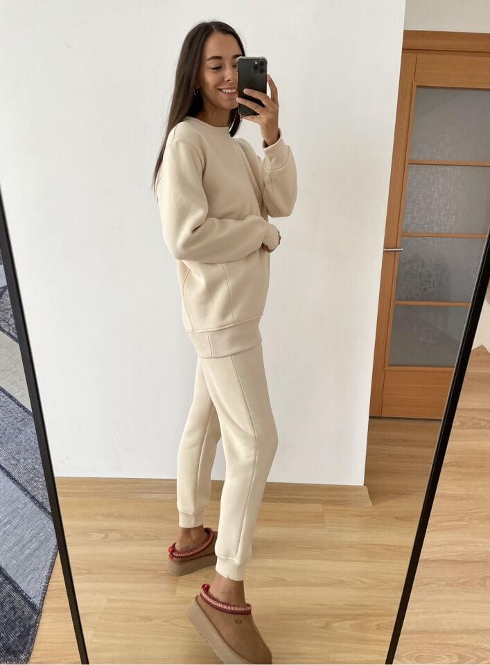 Orla Bej Ultra Premium Eşofman Takımı