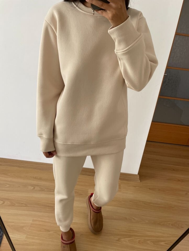 Orla Bej Ultra Premium Eşofman Takımı