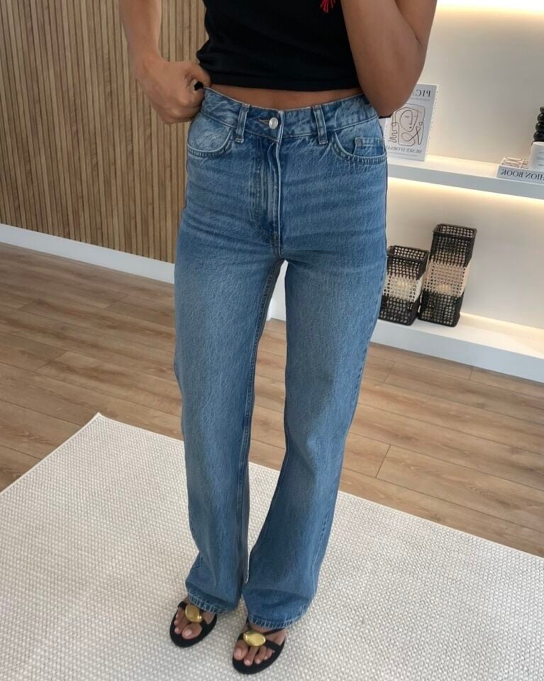 Dublin Orta Mavi Premium Straight Jean