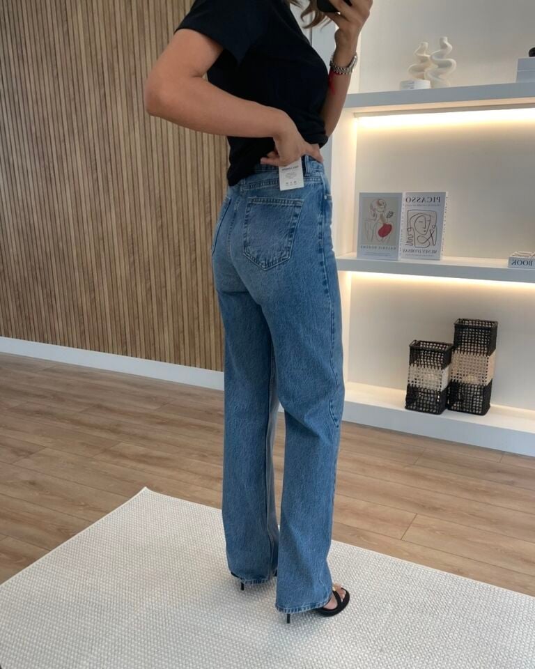 Dublin Orta Mavi Premium Straight Jean