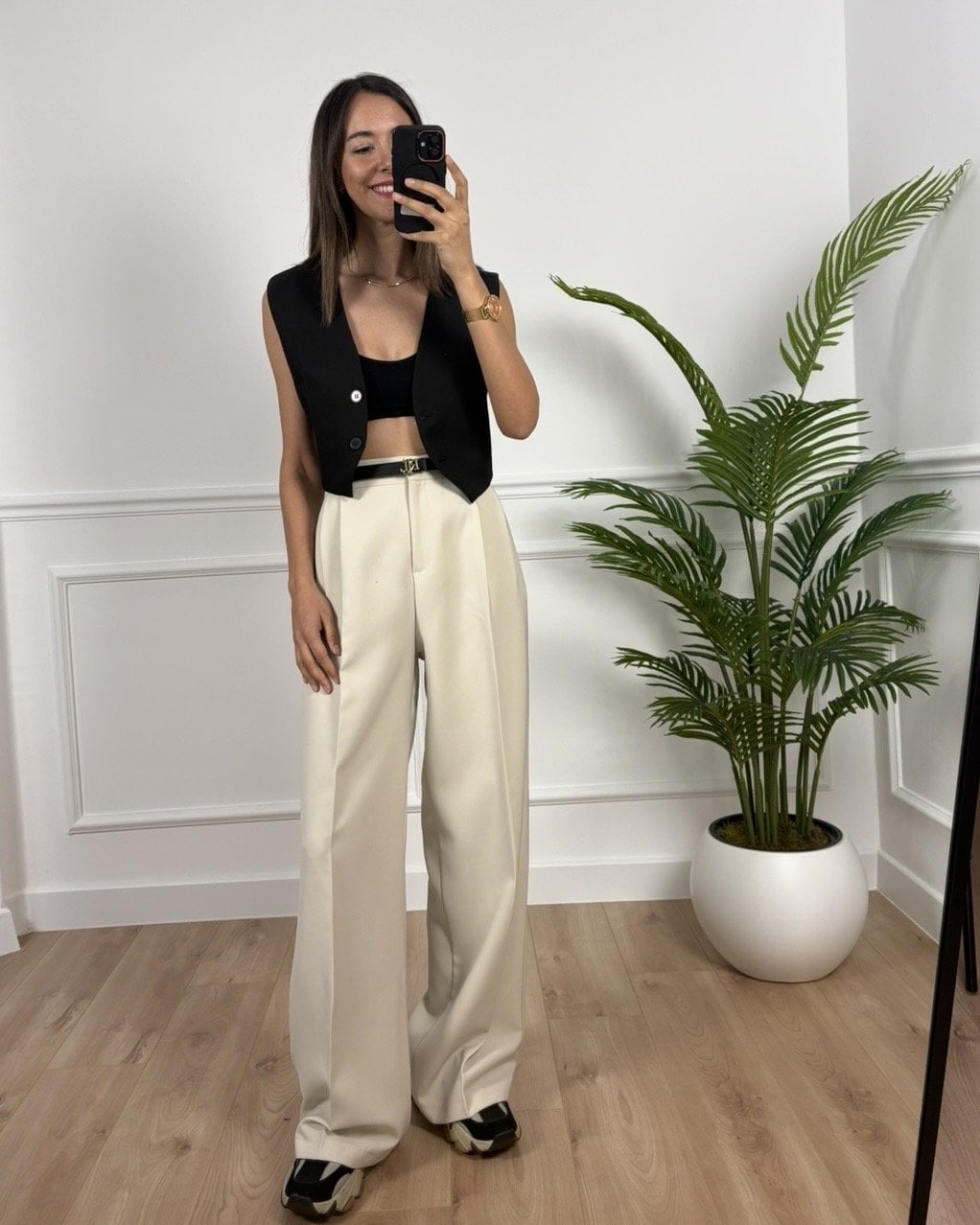 Nocta Ekru Ultra Premium Palazzo Pantolon