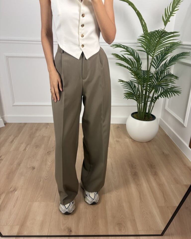 Nocta Haki Ultra Premium Palazzo Pantolon