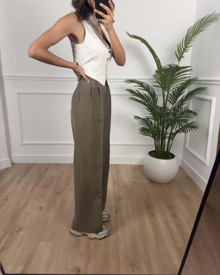 Nocta Haki Ultra Premium Palazzo Pantolon