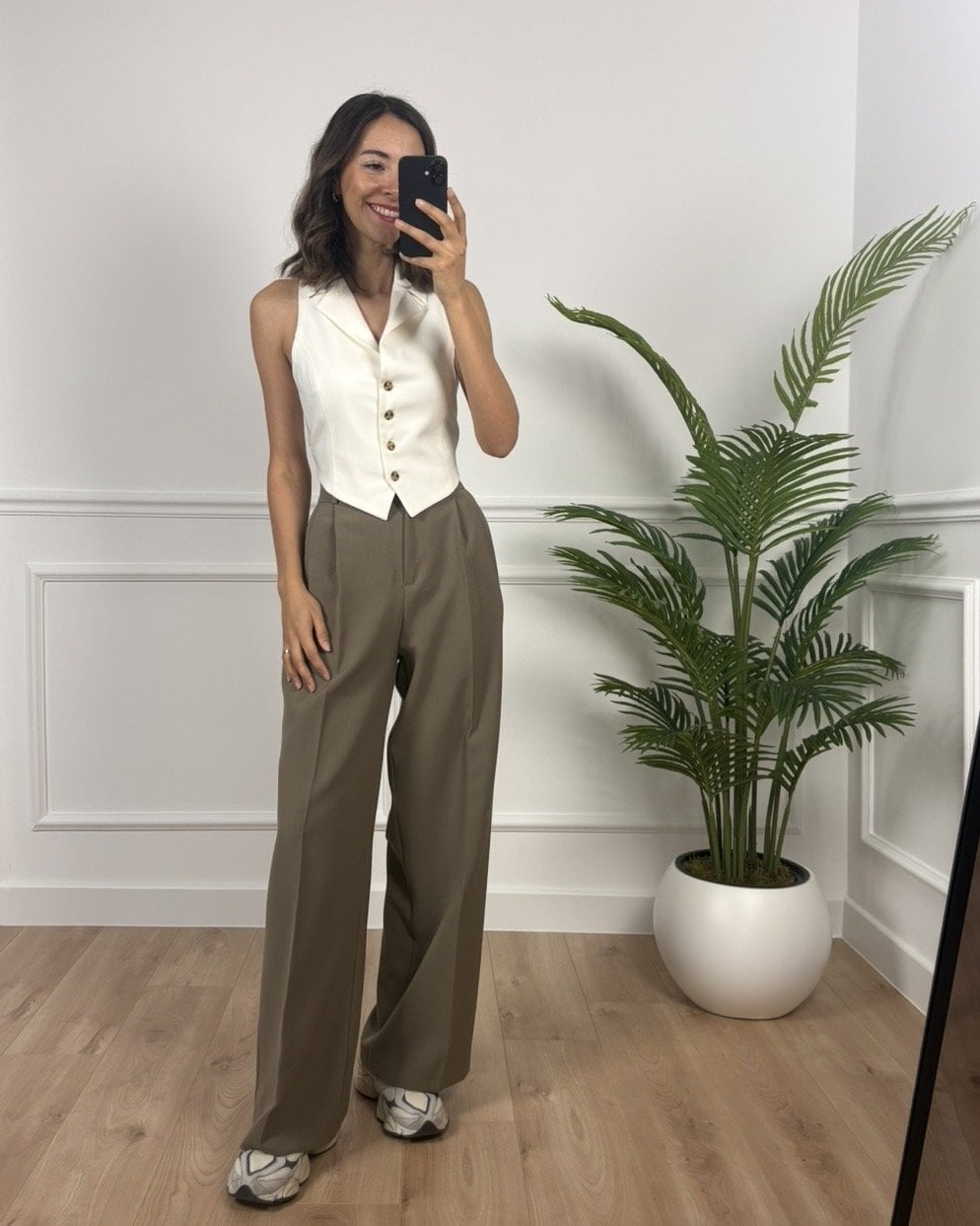 Nocta Haki Ultra Premium Palazzo Pantolon