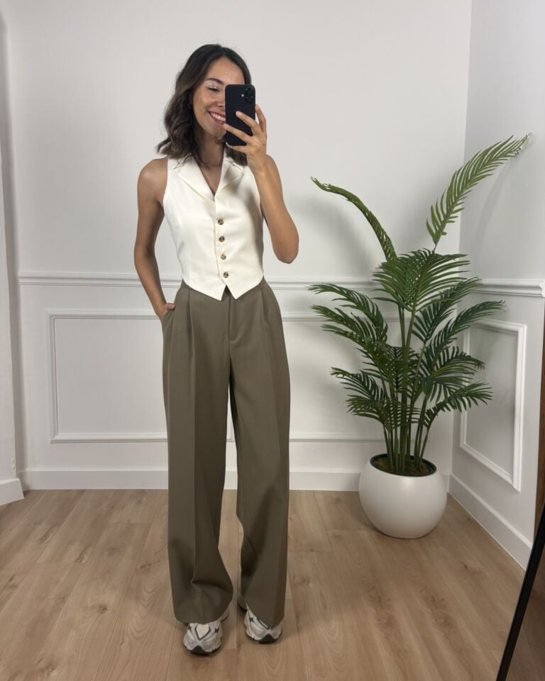 Nocta Haki Ultra Premium Palazzo Pantolon