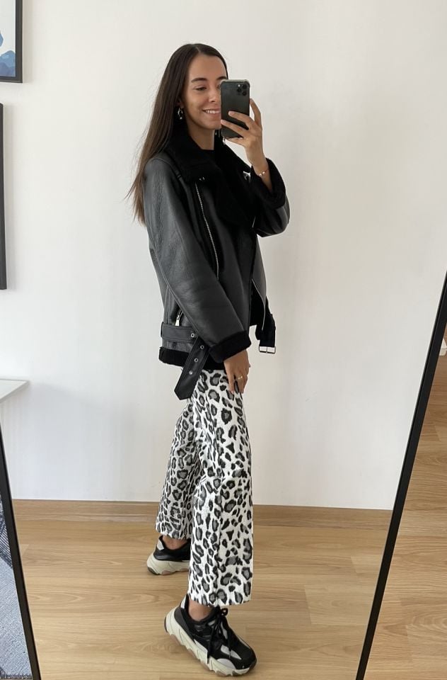 Loris Siyah İçi Peluş Premium Deri Mont