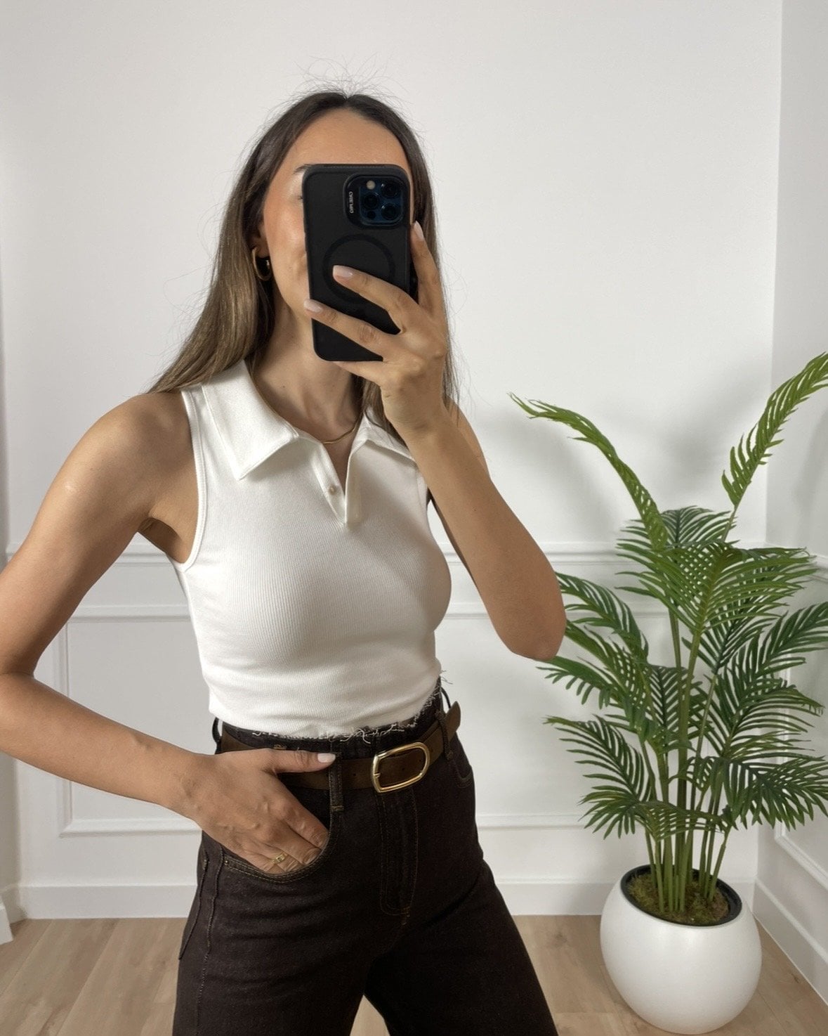 Evis Ekru Polo Yaka Fitilli Atlet