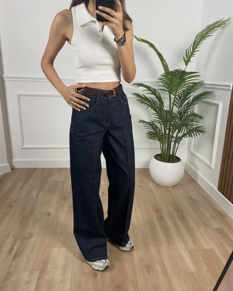 Ares Indigo Kemerli Premium Jean