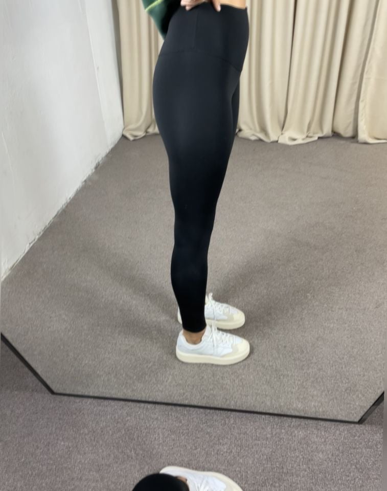 Siyah Premium Şardonlu Sporcu Tayt