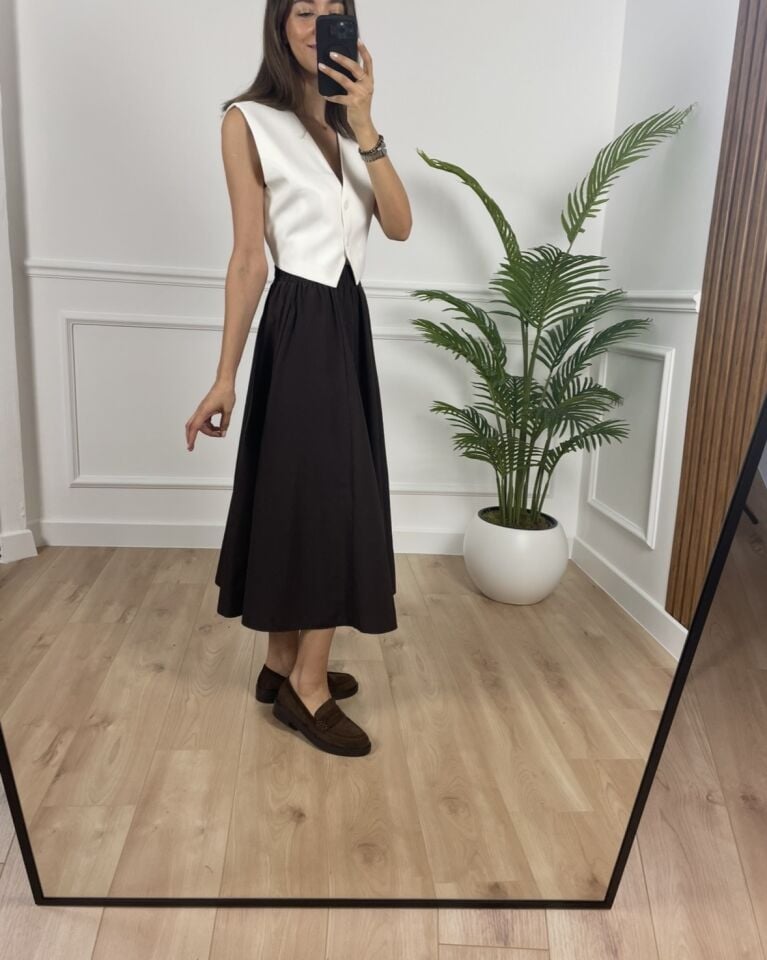 Luna Kahverengi Beli Lastikli Cepli Etek