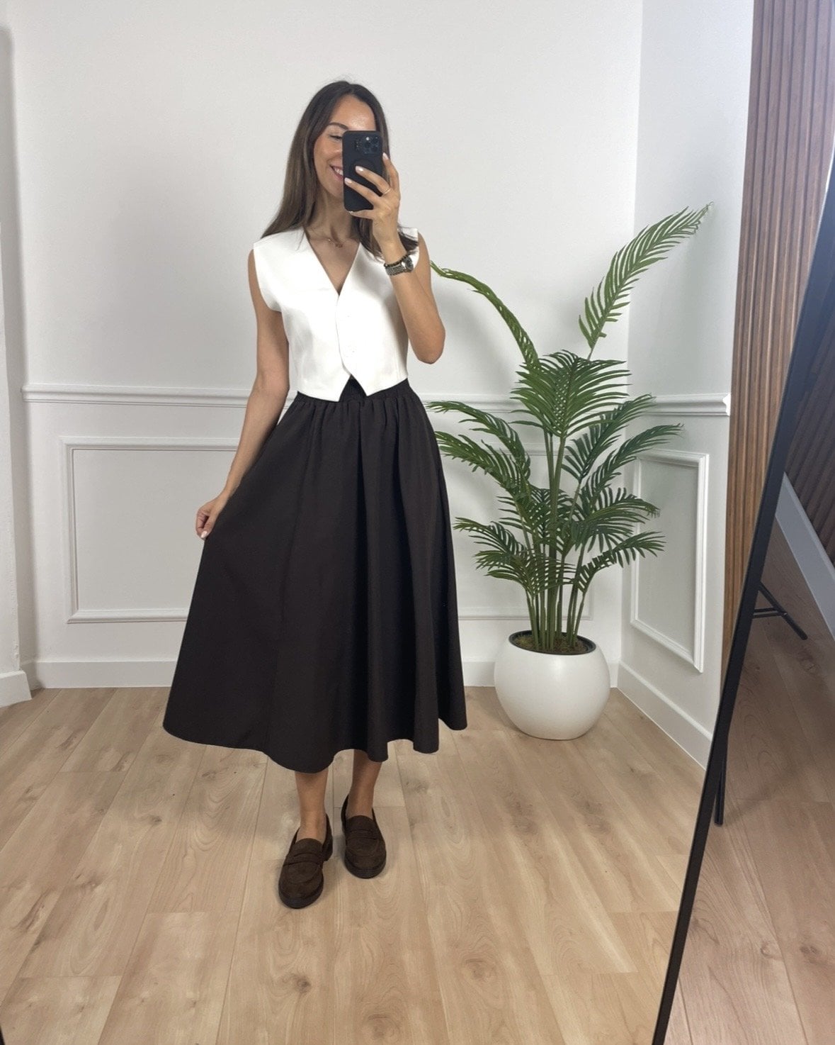 Luna Kahverengi Beli Lastikli Cepli Etek (ürün ön sipariştir kargo çıkışı 15.04)