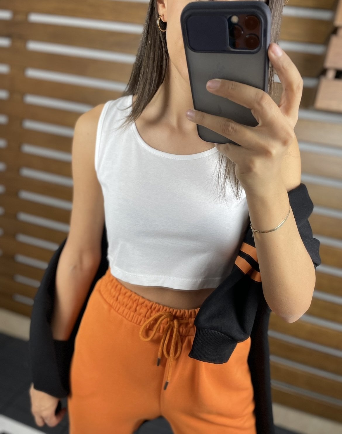 Selene Beyaz Pamuklu Kısa Atlet