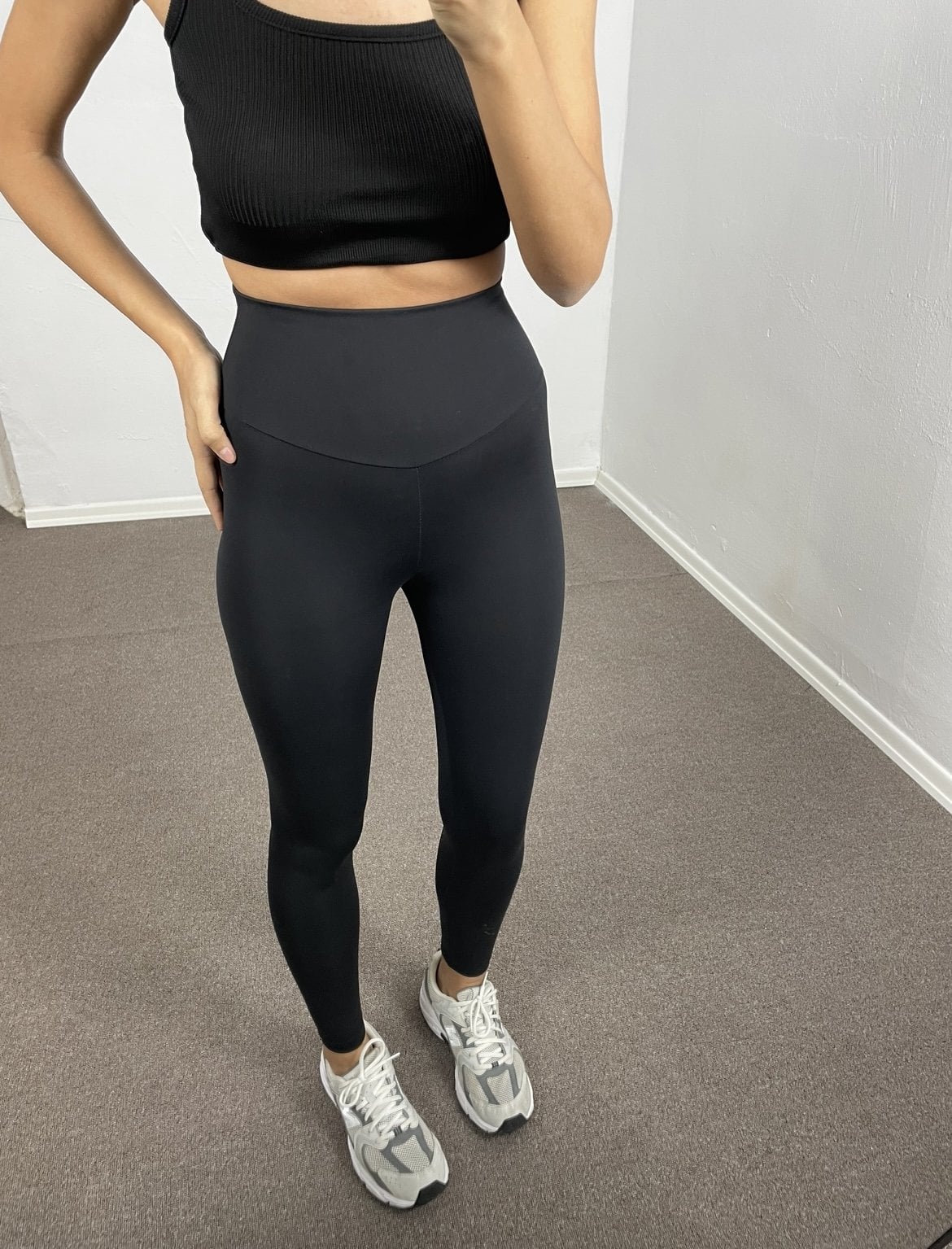 Arissa Siyah Modal Yüksek Bel Premium Tayt