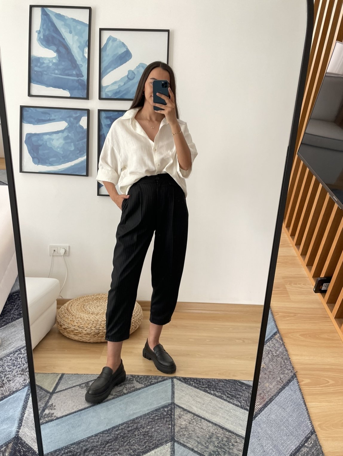 Siyah Çizgili Premium Pantolon