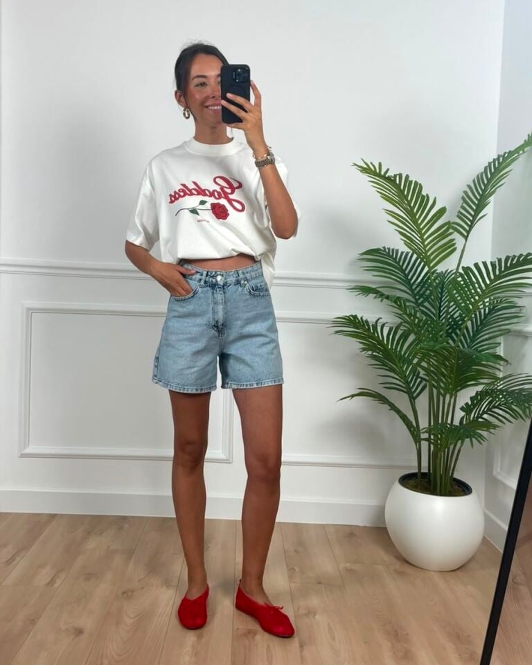 Mandy Buz Mavi Premium Jean Şort