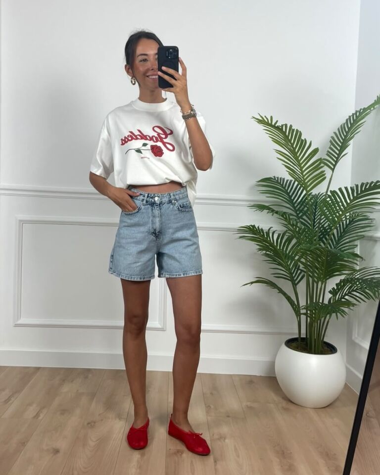 Mandy Buz Mavi Premium Jean Şort