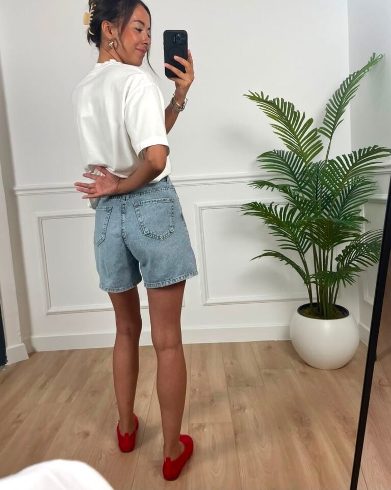 Mandy Buz Mavi Premium Jean Şort
