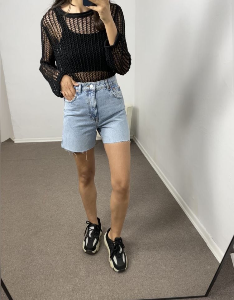 Zaria Açık Mavi ZR Kot Şort