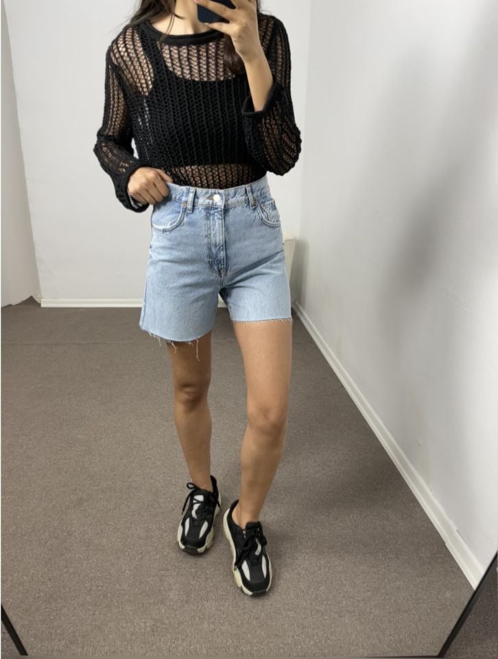 Zaria Açık Mavi ZR Kot Şort