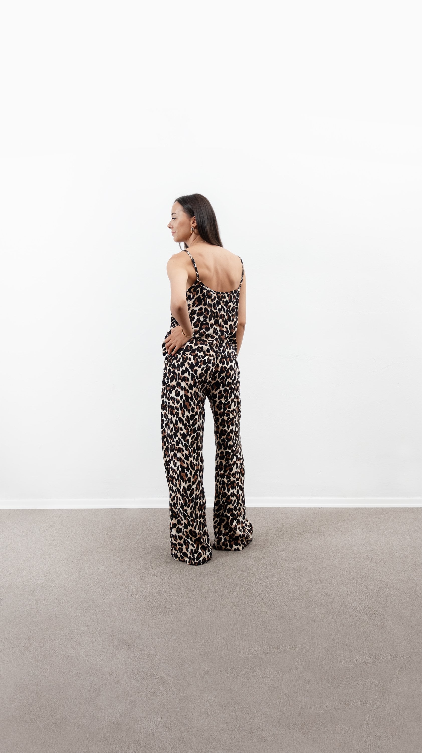 Viana Leopar Desenli Atlet Pantolon Takım