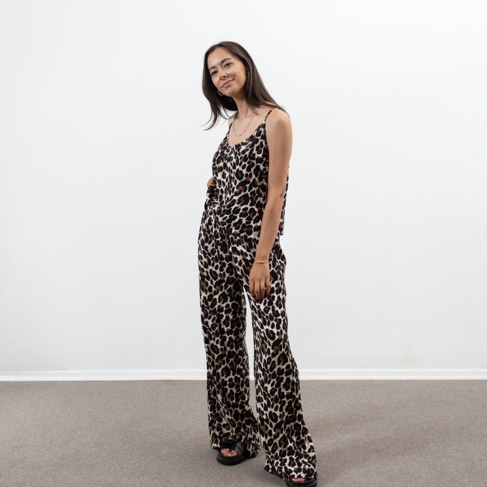 Viana Leopar Desenli Atlet Pantolon Takım