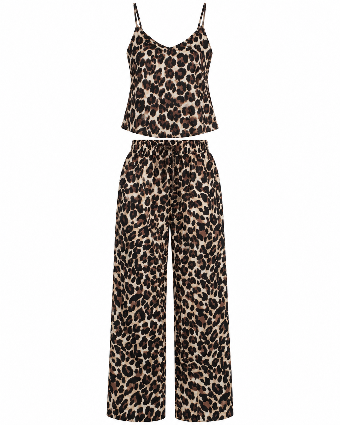 Viana Leopar Desenli Atlet Pantolon Takım