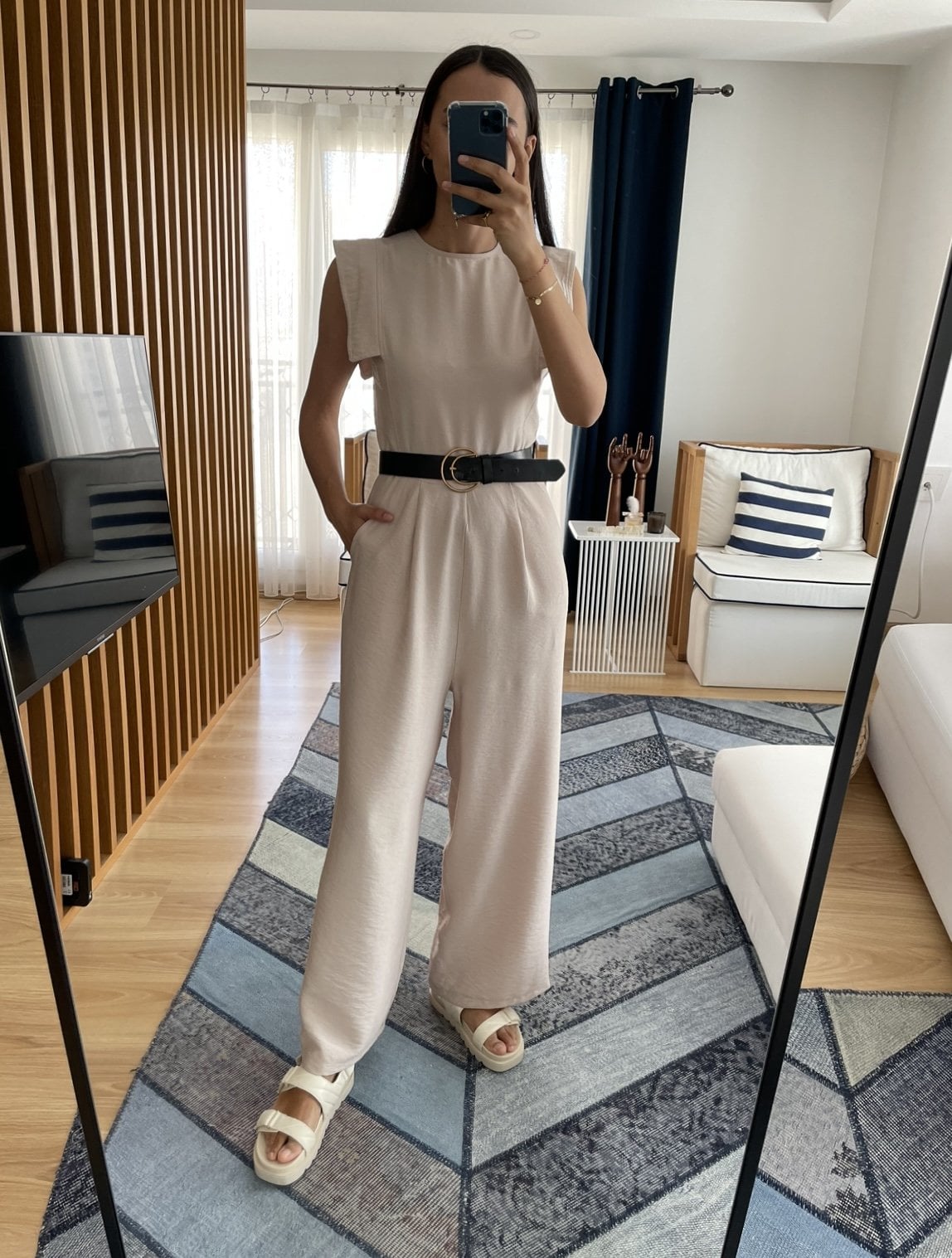 Celora Taş Bol Paça Tulum