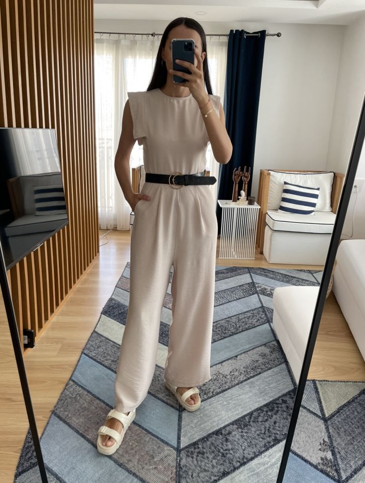 Celora Taş Bol Paça Tulum