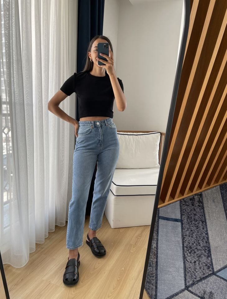 Lavinia Açık Mavi Yüksek Bel Jean