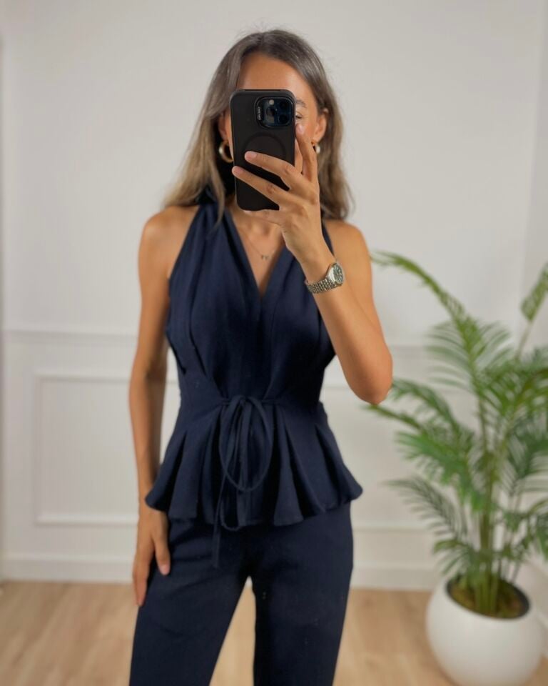 Amalfi Lacivert Premium Keten Takım